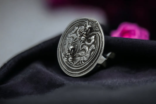 Mayura Mandala Ring