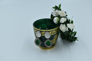 Manjari Emerald Essence Earrings Manjari Emerald Essence Earrings